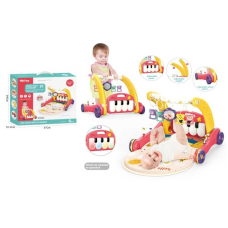 Ходунки 6014 (12)2в1, килимок, брязкальця-підвіски, піаніно, мелодії, пальчикові лабіринти, в коробці