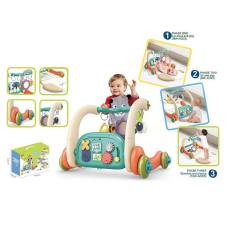 Ходунки 6660 (8/2) 3в1, килимок, бізіборд, 3 брязкальця-підвіски, люстерко, піаніно, мелодії, підсвічування, килимок 81х40 см, коробці