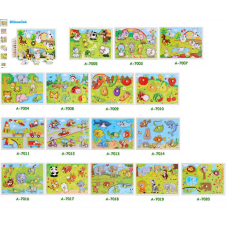 Вкладиші C 73256 (100) дерев’яні, ручка-тримач, в плівці, ВИДАЄТЬСЯ ТІЛЬКИ МІКС ВИДІВ