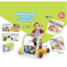 Ходунки музичні 6658 (8/2) 3в1, килимок, брязкальця-підвіски, піаніно, мелодії, в коробці