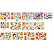 Вкладиші C 73257 (100) дерев’яні, ручка-тримач, в плівці, ВИДАЄТЬСЯ ТІЛЬКИ МІКС ВИДІВ