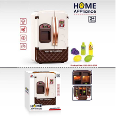 Холодильник 6906 A (80/2) розмір - 13х9.5х19 см, підсвічування, мелодія, рухомі елементи, муляжі продуктів, полички, на батарейках, в коробці