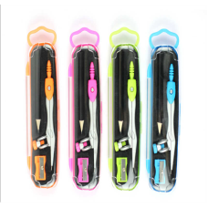 Циркуль C 72690 / 62056 (240) ЦІНА ЗА 1 ШТУКУ, стругачка,олівець, в боксі, в пакеті, ВИДАЄТЬСЯ ТІЛЬКИ МІКС ВИДІВ