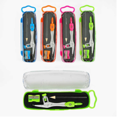 Циркуль С 62056 (240) 4 види, олівець, стругачка, ВИДАЄТЬСЯ ТІЛЬКИ МІКС ВИДІВ