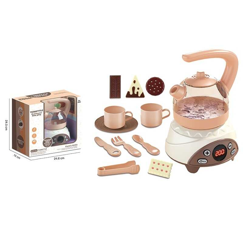 Чайник 9933 A (18) підсвічування, звук, мелодії, імітація кип’ятіння води, регулювання потужності, від батарейок, в коробці