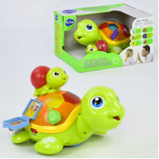 Черепашка інтерактивна 868 (12/2) “Hola“ розмовляє англійською мовою, світлові та звукові ефекти, в коробці
