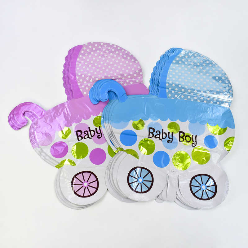 Кулька фольгована Коляска Baby Girl C 31790 (60) 2 види / ЦІНА ЗА УПАКОВКУ / 50 шт в упаковці одного виду Кулька фольгована Коляска Baby Girl C 31790 (60) 2 види / ЦІНА ЗА УПАКОВКУ / 50 шт в упаковці одного виду