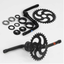 Шатун з гайками та підшипником у зборі SHT-6297 /20 (100) на велосипед 20``