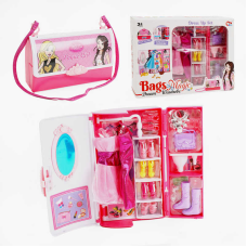 Шафа з одягом JJ 8708 (60/2) 2 сукні, взуття, аксесуари, шафа-сумочка, в коробці