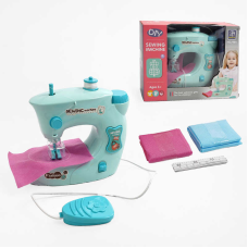 Швейна машинка 7984 B (60/2) на батарейках, шиє, підсвічування, нитки, тканина, сантиметр, інструкція, в коробці