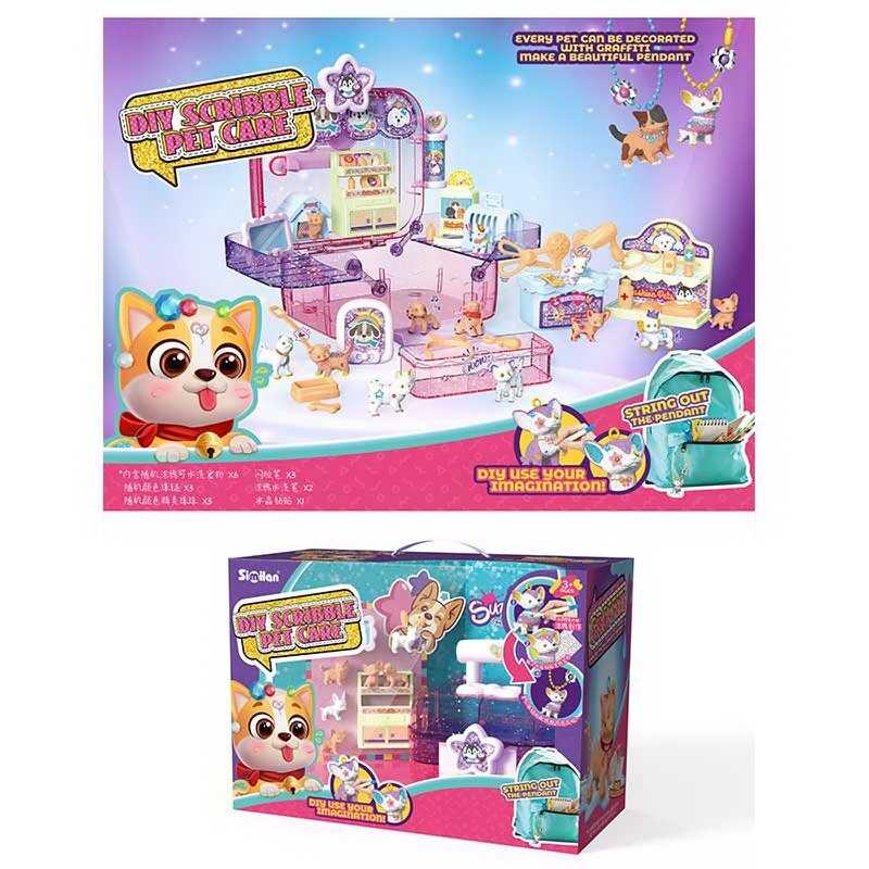 Шкатулка-будиночок QL 002 (18) набір для декорування фігурок, аксесуари, блискітки, стрази, фломастери, наліпки, в коробці Шкатулка-будиночок QL 002 (18) набір для декорування фігурок, аксесуари, блискітки, стрази, фломастери, наліпки, в коробці