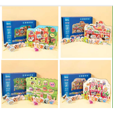 Шнурівка C 68833 (48) ігрова панель, фігурні елементи, мотузки, в коробці, ВИДАЄТЬСЯ МІКС ВИДІВ