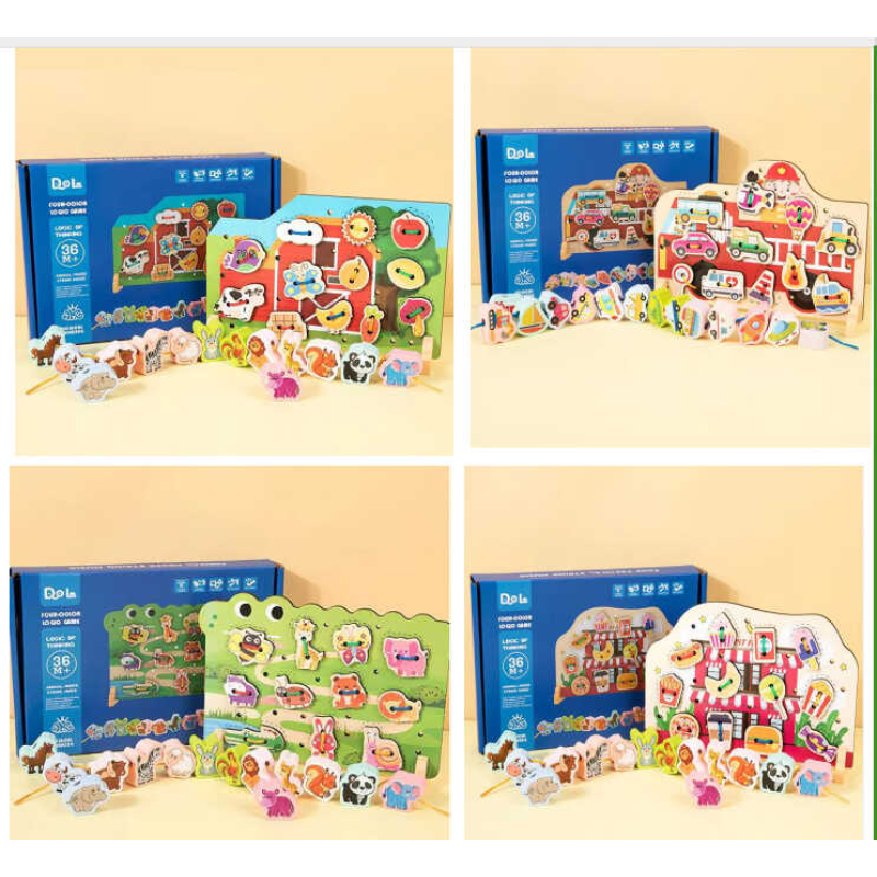 Шнурівка C 68833 (48) ігрова панель, фігурні елементи, мотузки, в коробці, ВИДАЄТЬСЯ МІКС ВИДІВ