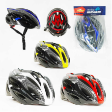 Шолом C 60073 (40) “TK Sport“, 4 кольори, регулюється, миготливе підсвічування ліхтарика, 3 режими, мах окружність 56 см, ВИДАЄТЬСЯ ТІЛЬКИ МІКС ВИДІВ