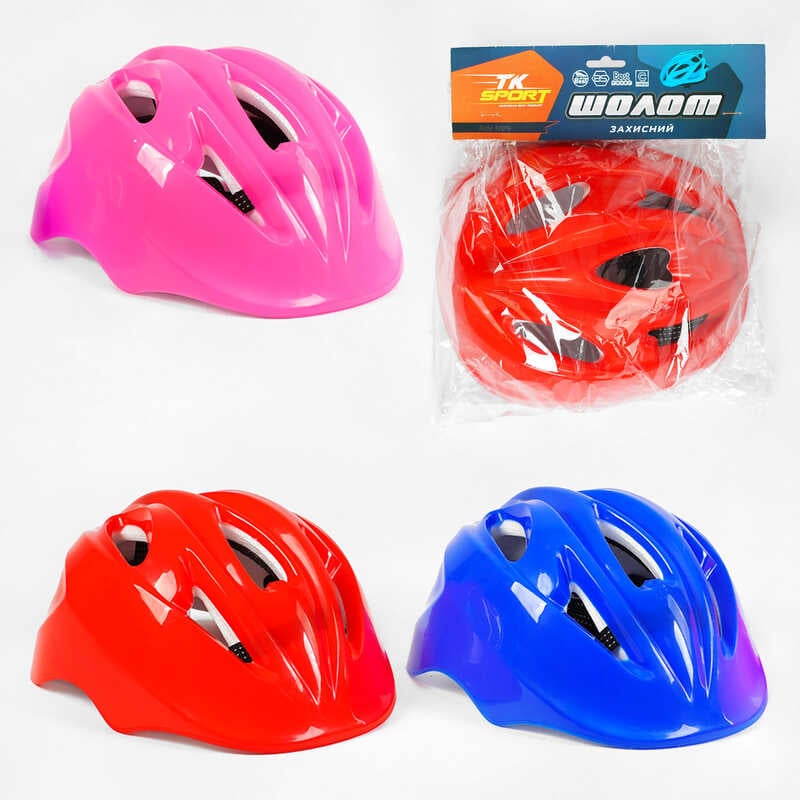 Шолом C 64605 (50) “TK Sport“, 3 кольори, окружність 54 см, ВИДАЄТЬСЯ ТІЛЬКИ МІКС ВИДІВ