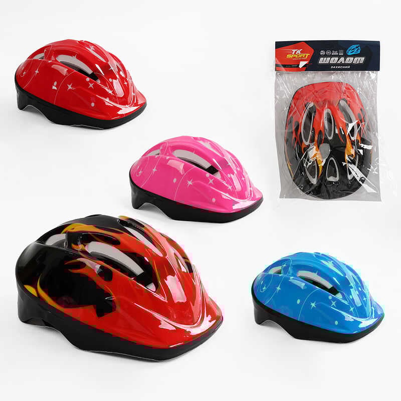 Шолом захисний F 18455 (50) “TK Sport“, ВИДАЄТЬСЯ ТІЛЬКИ МІКС КОЛЬОРІВ Шолом захисний F 18455 (50) “TK Sport“, ВИДАЄТЬСЯ ТІЛЬКИ МІКС КОЛЬОРІВ