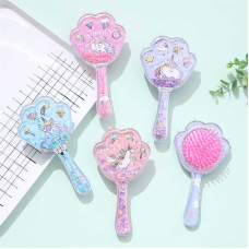 Щітка для волосся C 57928 (360) 4 види, “Єдиноріг”, ВИДАЄТЬСЯ ТІЛЬКИ МІКС ВИДІВ