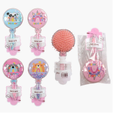 Щітка для волосся C 71725 (360) прозорий корпус з блискітками, в пакеті, ВИДАЄТЬСЯ ТІЛЬКИ МІКС ВИДІВ