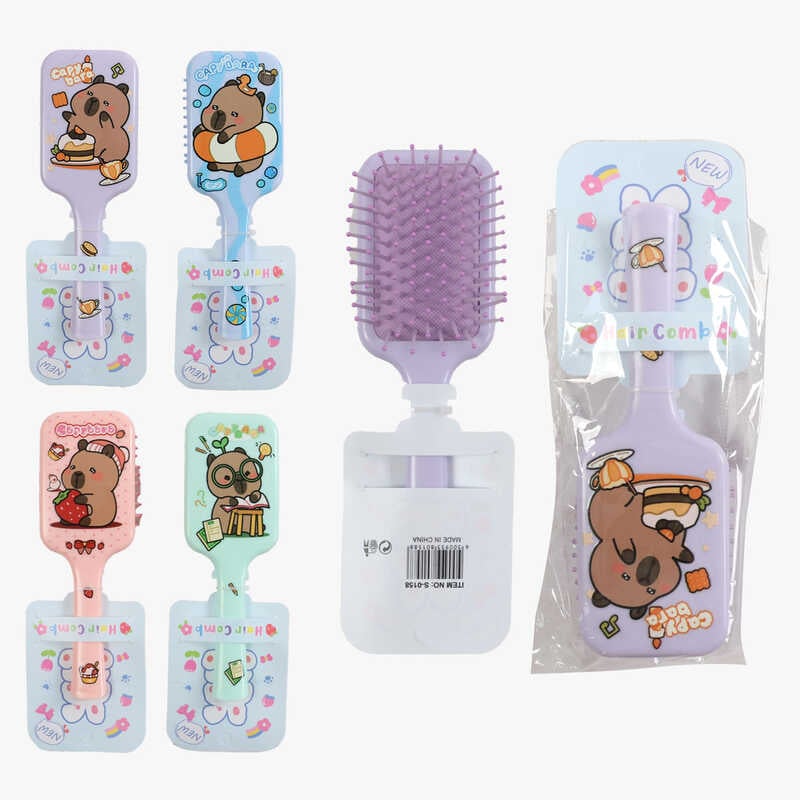 Щітка для волосся C 71767 (360) “Капібара“, в пакеті, ВИДАЄТЬСЯ ТІЛЬКИ МІКС ВИДІВ