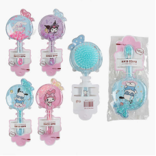 Щітка для волосся C 71806 (360) 4 види, прозорий корпус з блискітками, в пакеті, ВИДАЄТЬСЯ ТІЛЬКИ МІКС ВИДІВ