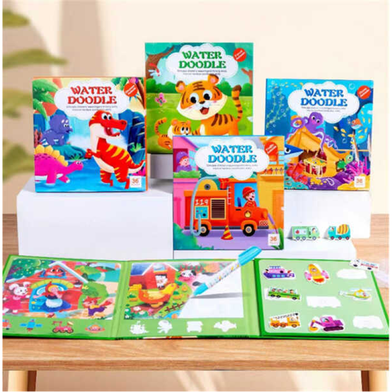 Водна розмальовка C 70994 (80) “Свійські тварини”, водний маркер, розмір 18х18, у плівці