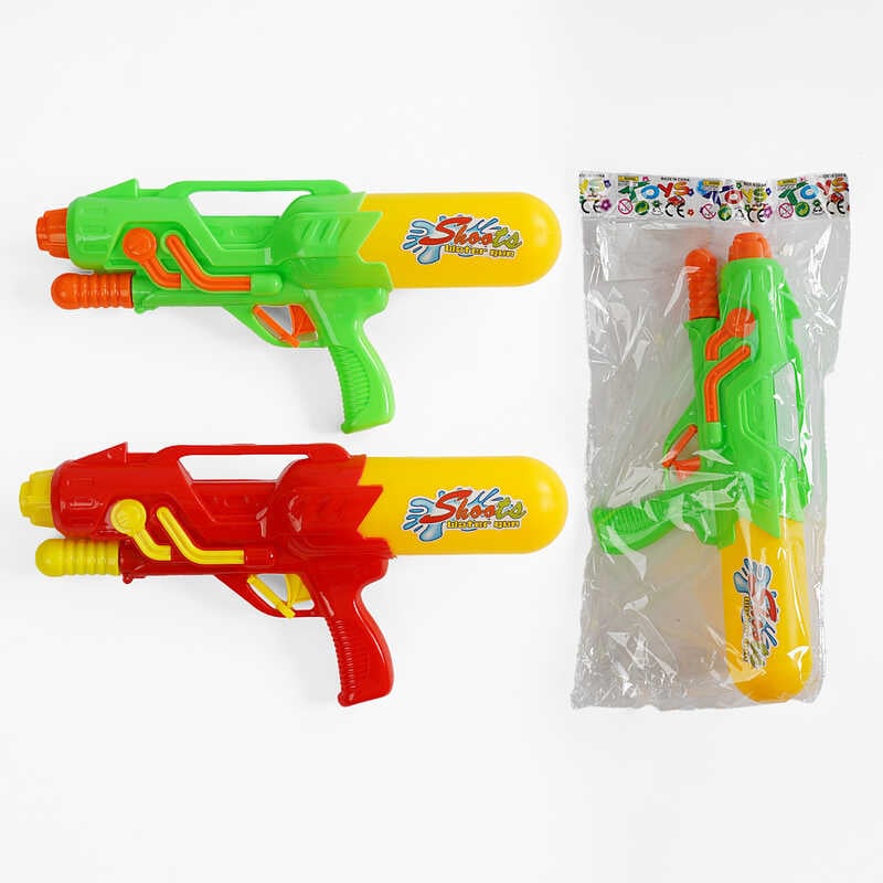 Водний пістолет 093-601 A (168/2) 2 кольори, помповий механізм, в пакеті Водний пістолет 093-601 A (168/2) 2 кольори, помповий механізм, в пакеті