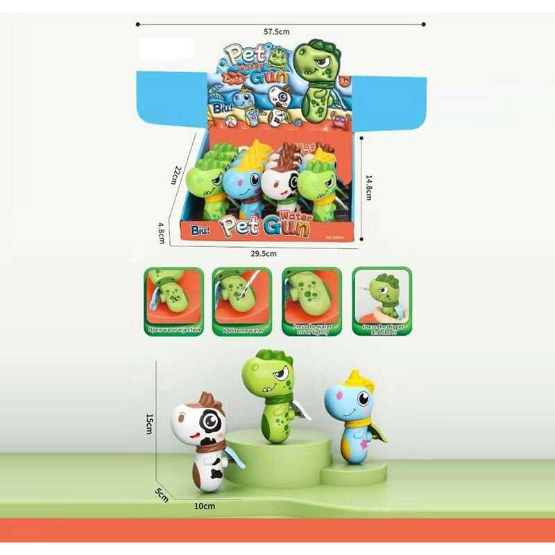 Водний пістолет 9969 (24) ЦІНА ЗА 12 ШТУК В БЛОЦІ, механічний, в коробці