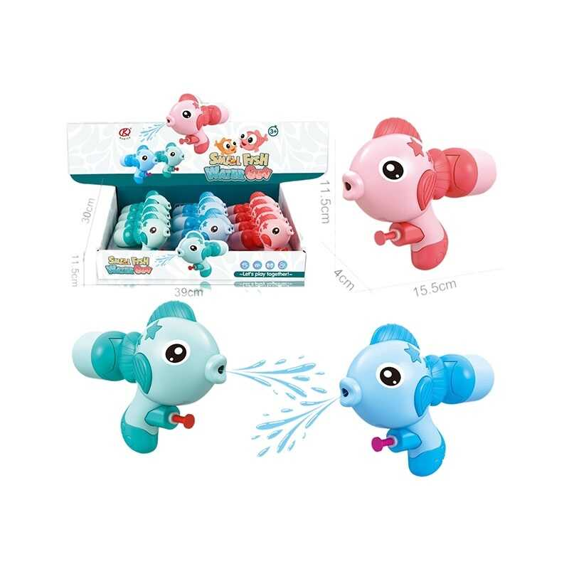 Водний пістолет BY 2 (18) ЦІНА ЗА 12 ШТУК В БЛОЦІ, “Рибки“