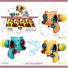 Водний пістолет BY 5 (18) ЦІНА ЗА 12 ШТУК В БЛОЦІ, механічний, в коробці