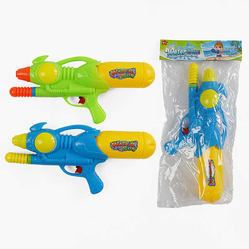 Водний пістолет G 39 (120/2) 2 кольори, помповий механізм, знімний балон, довжина 35 см, в пакеті Водний пістолет G 39 (120/2) 2 кольори, помповий механізм, знімний балон, довжина 35 см, в пакеті