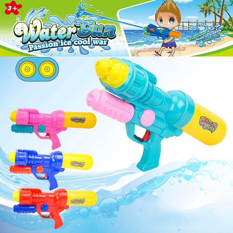 Водний пістолет G 59 (96/2) 2 дула, помповий механізм, знімний балон, довжина 36 см, в пакеті, ВИДАЄТЬСЯ МІКС ВИДІВ