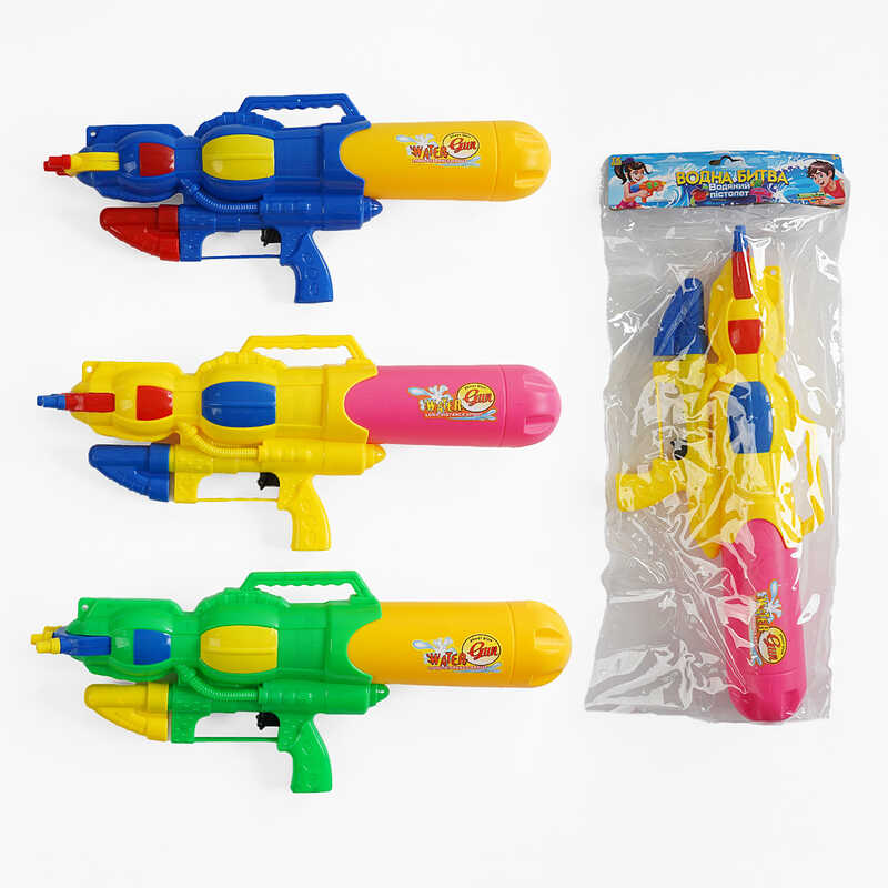 Водний пістолет TK 7642-32 (60/2) “TK Group“, 3 кольори, помповий механізм, в пакеті, ВИДАЄТЬСЯ ТІЛЬКИ МІКС ВИДІВ