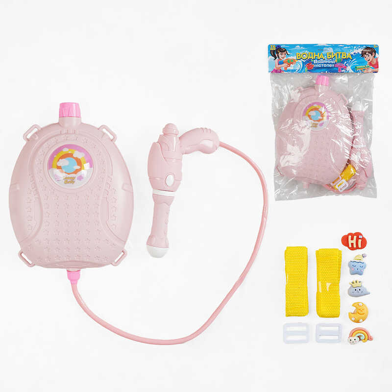 Водний пістолет з балоном TK 19187 (72/2) “TK Group”, помповий механізм, лямки регульованої довжини, в пакеті