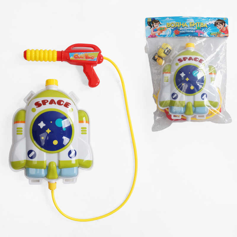 Водний пістолет з балоном TK 20245 (60) “TK Group“, помповий механізм, лямки регульованої довжини, в пакеті