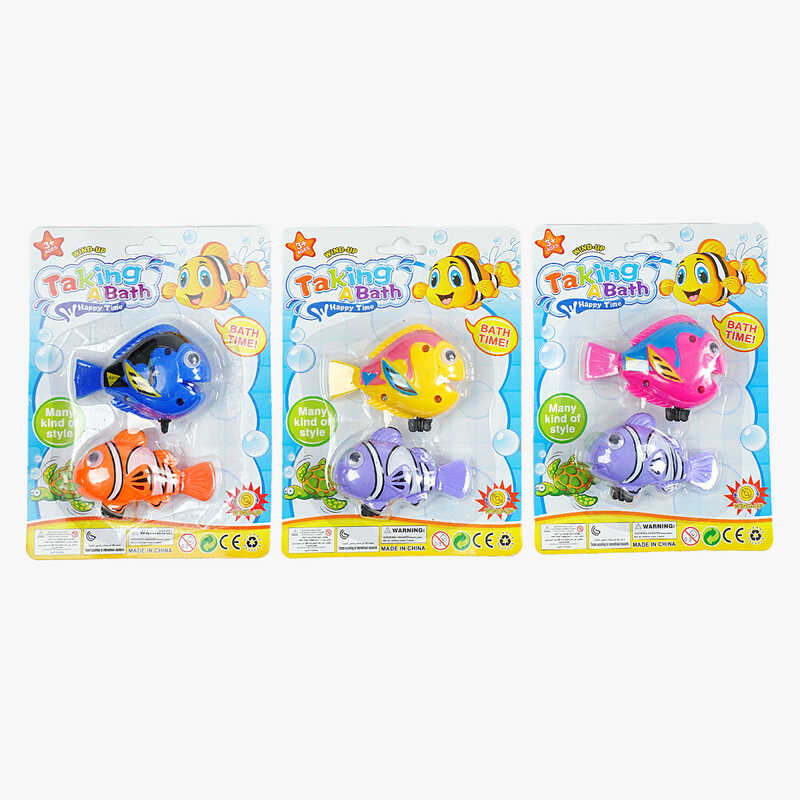 Водоплавна гра 2625 (480/4) 3 види, на листі, ВИДАЄТЬСЯ ТІЛЬКИ МІКС ВИДІВ, “Рибки”, 2 види, заводний механізм, на листі