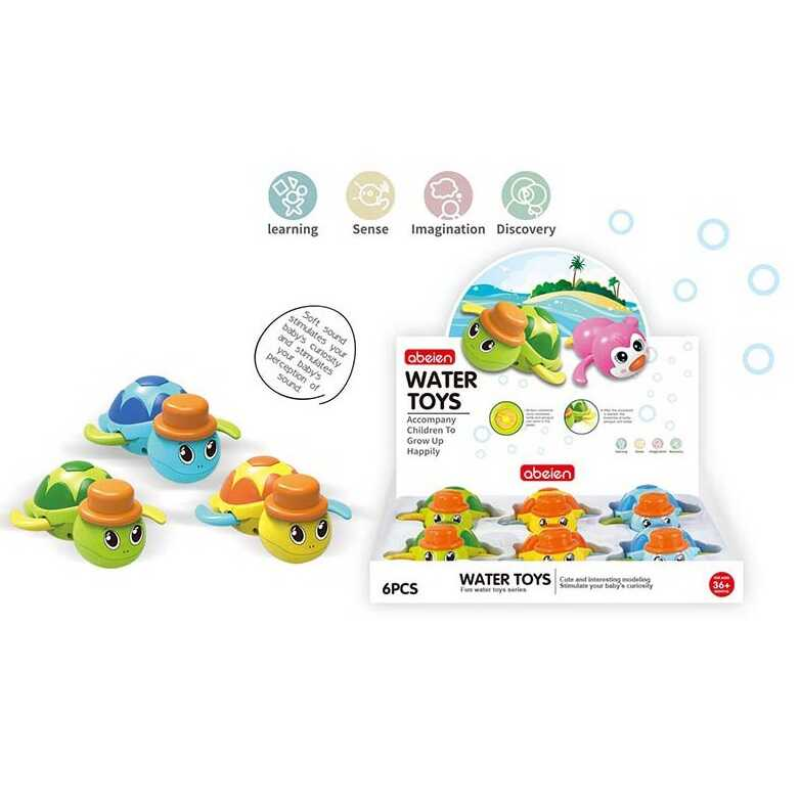 Водоплавна гра 58013 Z (36/2) ЦІНА ЗА 6 ШТУК В БЛОЦІ, “Черепашка”, заводний механізм