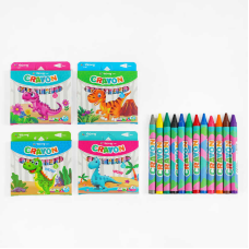 Воскові олівці С 62117 (288) 4 види, 12 кольорів, в коробці, ВИДАЄТЬСЯ ТІЛЬКИ МІКС ВИДІВ