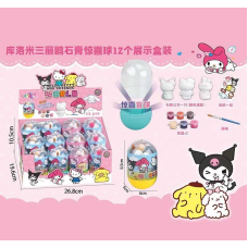 Гіпсова розмальовка BQ 24-1 (24) ЦІНА ЗА 12 ШТУК В БЛОЦІ, герой, гіпсова фігурка, набір фарб, пензлик, наліпки, в коробці