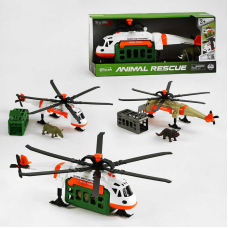 Гвинтокрил WY 960 AB (18) 2 види, звук, підсвічування, клітка з динозавром, рухливі лопаті, масштаб 1:13, в коробці