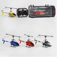 Гелікоптер на радіокеруванні LD 662 (24/2) 4 кольори, 2 види зарядки, вбудований акумулятор 3.7V, гіроскоп, підсвічування, у боксі, МІКС