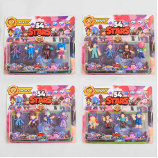 Герої LDY 220860 (216) BRAWL STARS, 4 види, на листі, ВИДАЄТЬСЯ ТІЛЬКИ МІКС ВИДІВ