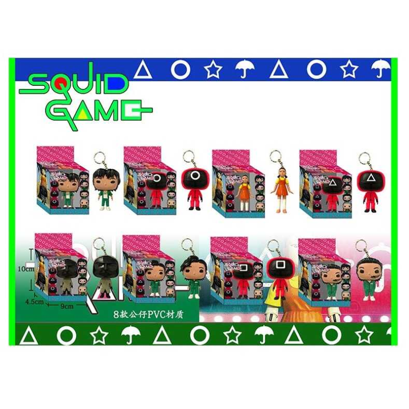 Герої SF 211040 (576) “Гра в кальмара“, 8 видів, 10см, в коробці, ВИДАЄТЬСЯ ТІЛЬКИ МІКС ВИДІВ