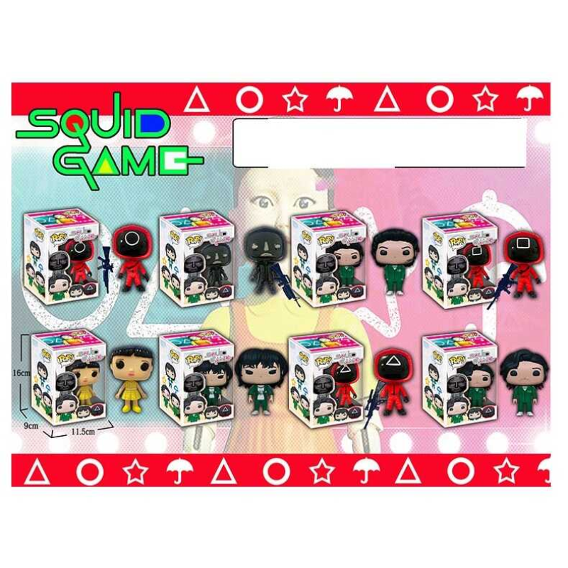 Герої YM 210040 (216) “Гра в кальмара“ 8 видів, 16 см, в коробці, ВИДАЄТЬСЯ ТІЛЬКИ МІКС ВИДІВ