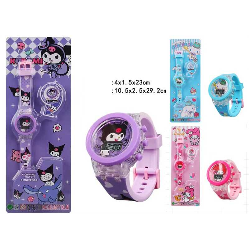 Годинник C 73299 (360) підсвічування, герой, електронний циферблат, силіконовий регульований ремінець, на листі, ВИДАЄТЬСЯ ТІЛЬКИ МІКС ВИДІВ