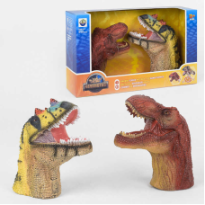 Голова Динозавра X 303 A (12) на батарейках, 2 голови зі звуковим ефектом, в коробці