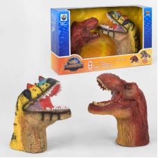 Голова динозавра X 397 (12) на батарейках, 2 голови зі звуковим ефектом, в коробці