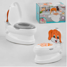 Горщик 07-562 Pilsan (4) “Цуценя“, спинка, знімний горщик, тримач для паперу, звуки води, підсвічування кнопки, в коробці