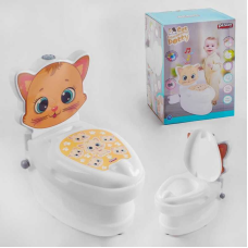 Горщик 07-563 Pilsan (4) “Кошеня“, спинка, горщик знімний, тримач для паперу, звуки води, підсвічування кнопки, в коробці