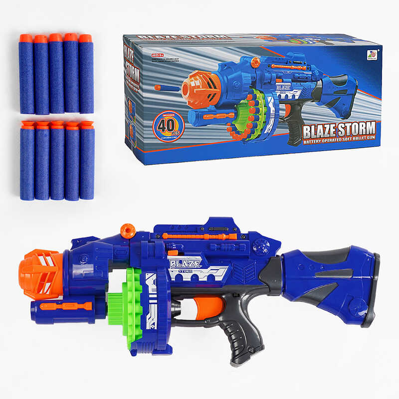 Автомат 7051 (6) з м“якими кулями, на батарейках, в коробці