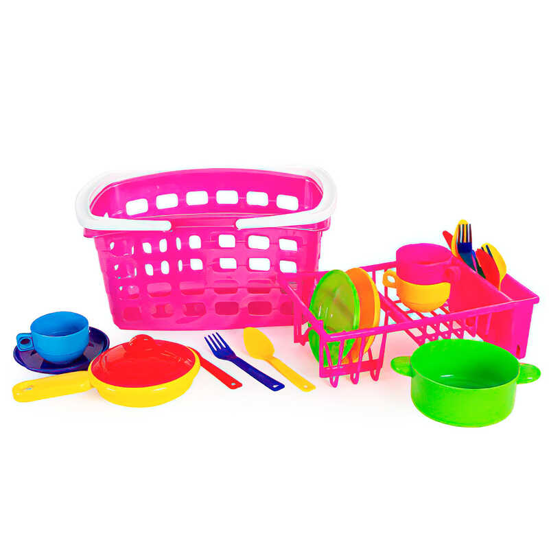 гр “Кошик з ручкою, з посудом“ 093/2 (10) “Bamsic“